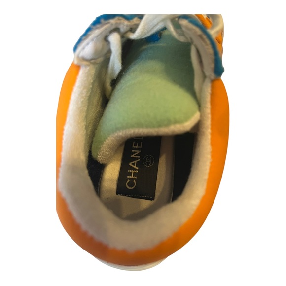 Chanel Multicolor Calfskin Suede CC Logo Trainer Sneaker - Picture 15 of 15